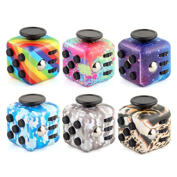 6 Pcs Anti-stress Cubeanti-anxiety Toy For Children Adults Stress Relief Cube Carousel 1