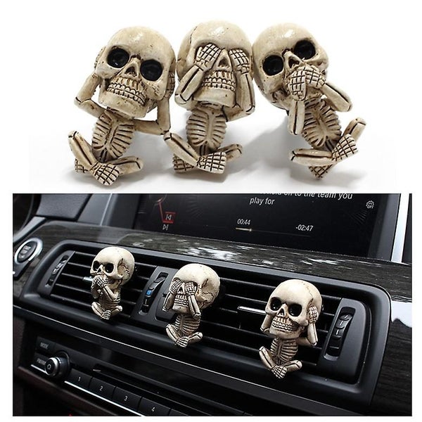Cute Skull Car Decor Air Fresheners Vent Clip Interior Accessories For Men Wom Carousel 1