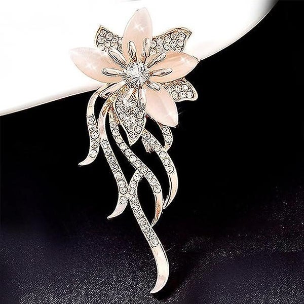 Cat's Eye Brooch For Women Chic Wedding Bouquet Brooch Carousel 2