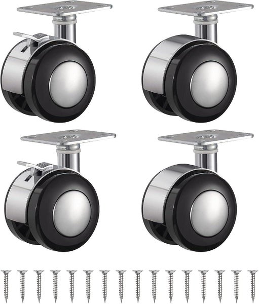 Wheels Heavy Duty Small Swivel Trolley Furniture Caster Wheel Diameter: 51mm Carousel 1