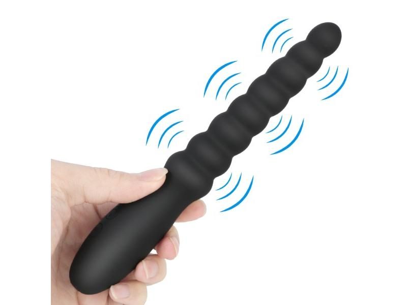 10 Speed Anal Vibrator Anal Beads Prostate Massage Dual Motor Butt Plug Carousel 2