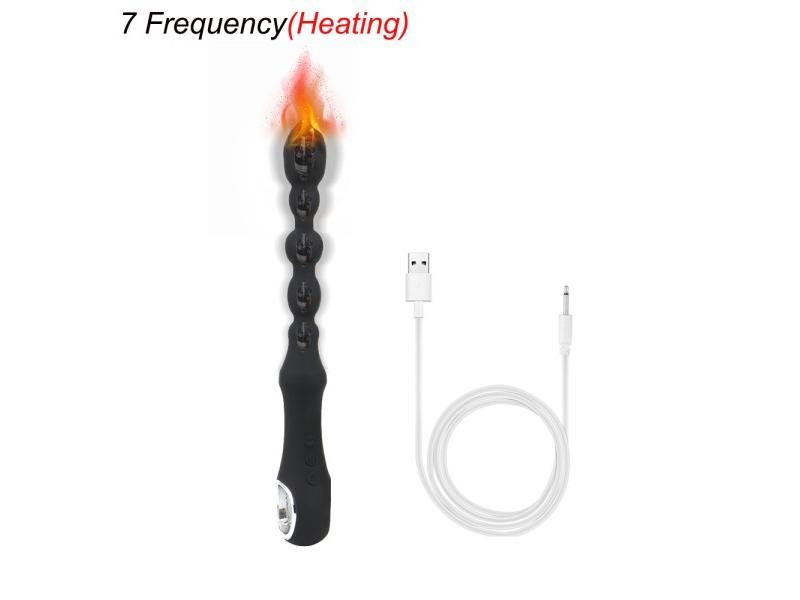 10 Speed Anal Vibrator Anal Beads Prostate Massage Dual Motor Butt Plug Carousel 1