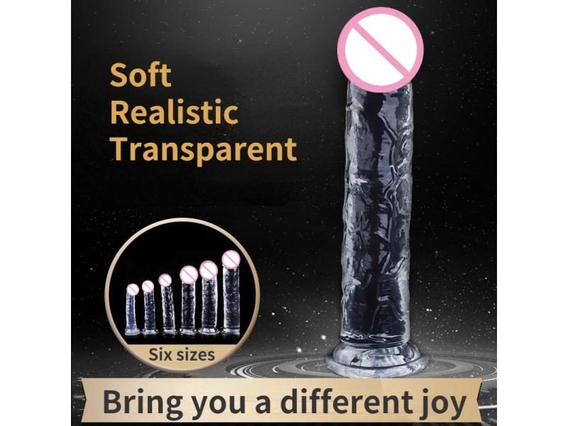 Realistic Dildo For Women Silicone Beginner Clear Dildo With Strong Suction Cup Carousel 2