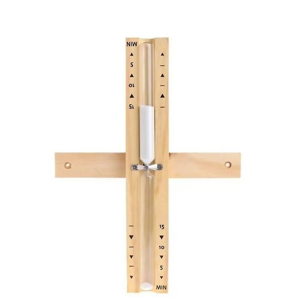 15 Minute Wooden Sauna Timer Sauna Accessories Timer With Rotating Hourglass Carousel 1
