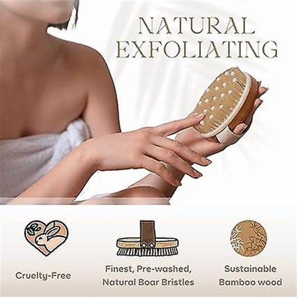 Dry Body Brush Exfoliating Body Brush Ideal For Dry Skin Lymphatic Drainage Carousel 2