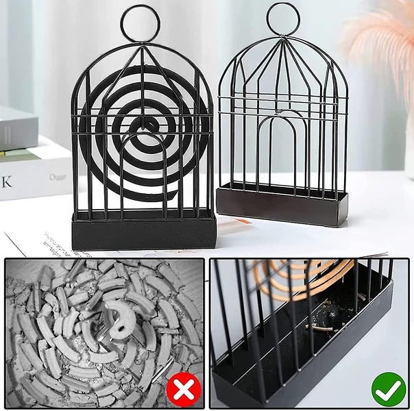 black mosquito Incense Burner Mosquito Coil Holder Retro Iron Mosquito Repe Carousel 5
