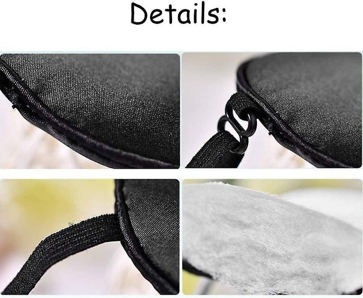 Sleep Mask 2 Pack black Purple Ultra-soft Silk Sleep Mask Light Resistant Carousel 2