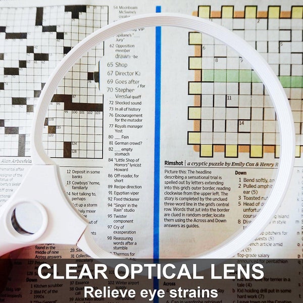 Large Magnifying Glass With Led Light 2x 4x 25x Magnification Lenses Best Carousel 2