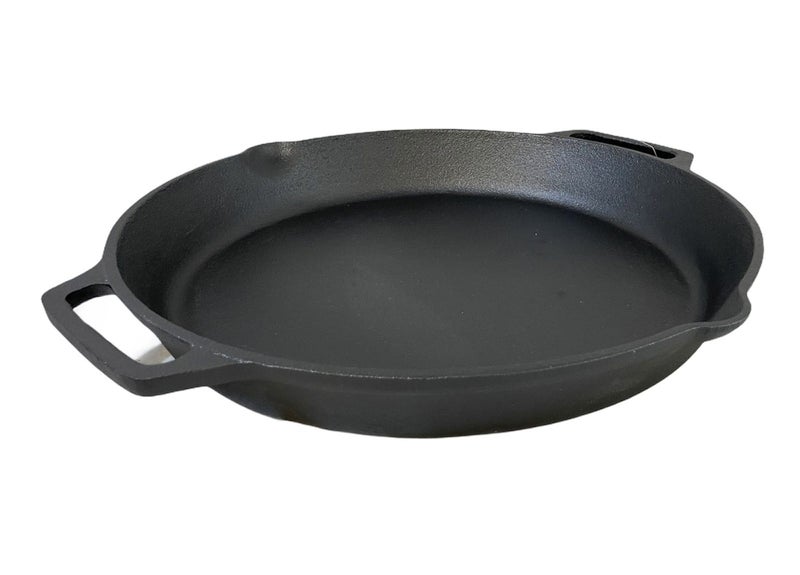 Cast Iron Paella Pan Skillet Fry Oven Safe Cooktop BBQ Grill Carousel 1