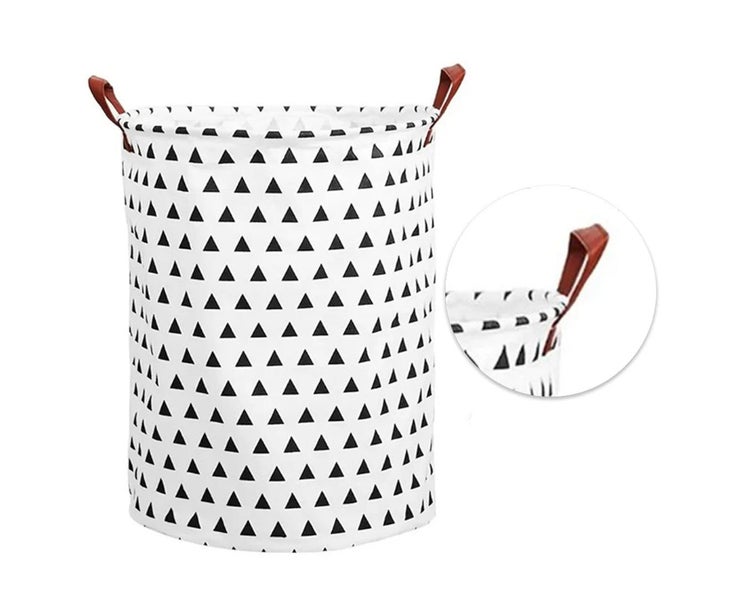 Laundry Basket Cotton Linen Dirty Clothes Hamper Storage Basket Lining Bin Carousel 2