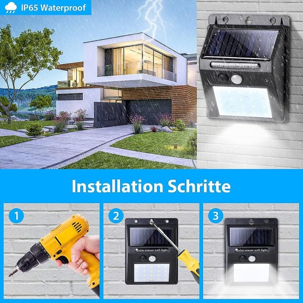 5pcs Outdoor Solar Light Led Solar Light With Motion Sensor Garden Wall Deco Carousel 3