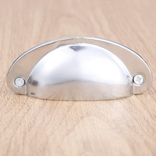 20 Vintage Shell Handle For Kitchen Furniture Cabinet Drawer Curved Iron Retr Carousel 2