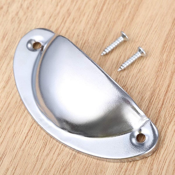 20 Vintage Shell Handle For Kitchen Furniture Cabinet Drawer Curved Iron Retr Carousel 5