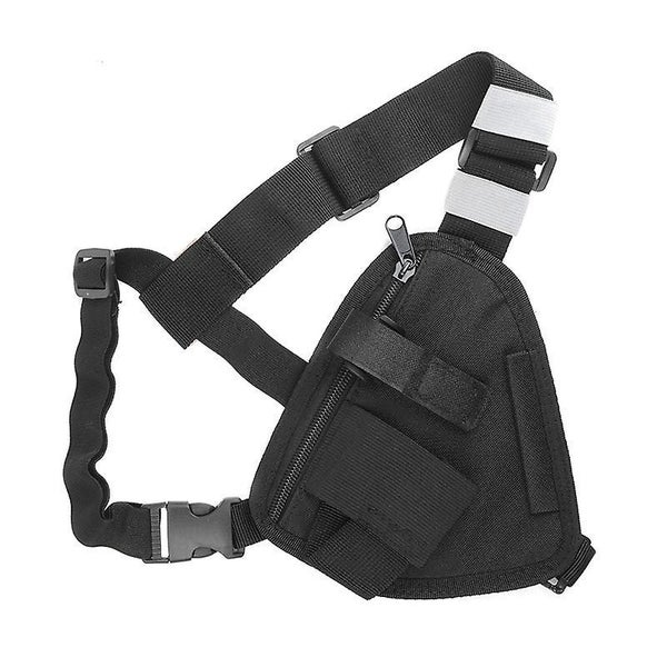 Chest Harness For Radio Portable Vest Chest Bag Black With Adjustable Strap C Carousel 1