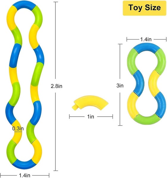 4 Pack Tangle Fidget Toy Tangle Fidget Relaxation Therapy Stress Relief Sensor Carousel 2