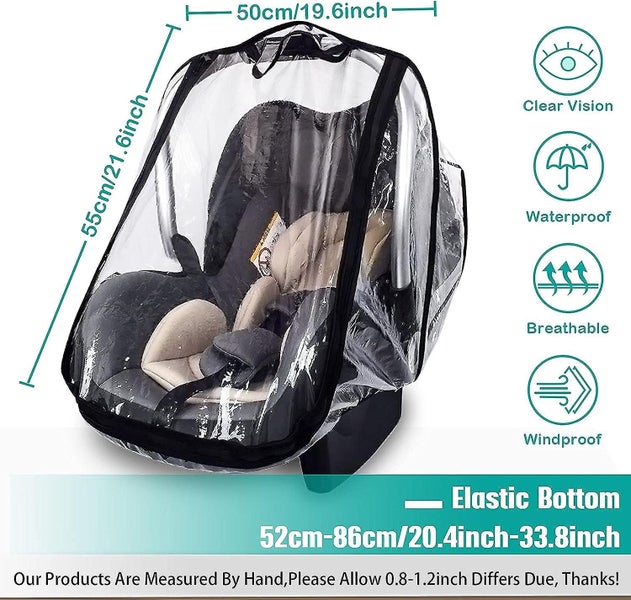 Universal Car Seat Rain Cover Baby Carrier Raincover Eva Car Seat Weather Sh Carousel 2