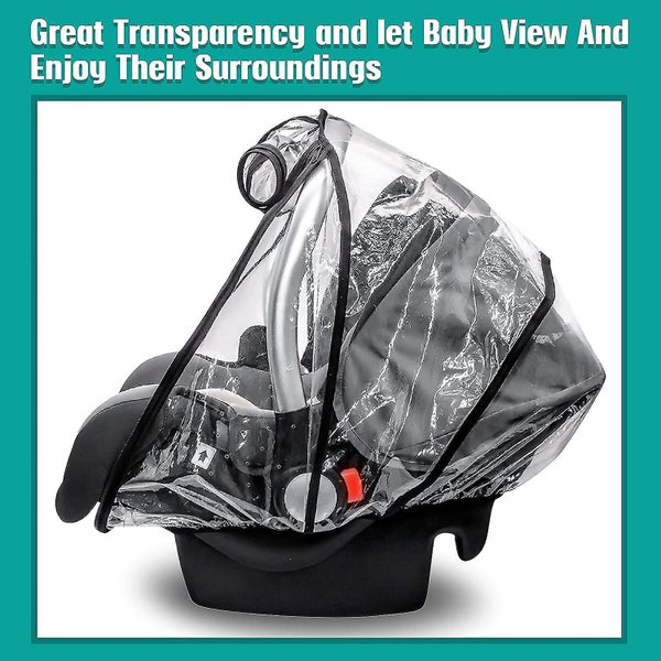 Universal Car Seat Rain Cover Baby Carrier Raincover Eva Car Seat Weather Sh Carousel 5