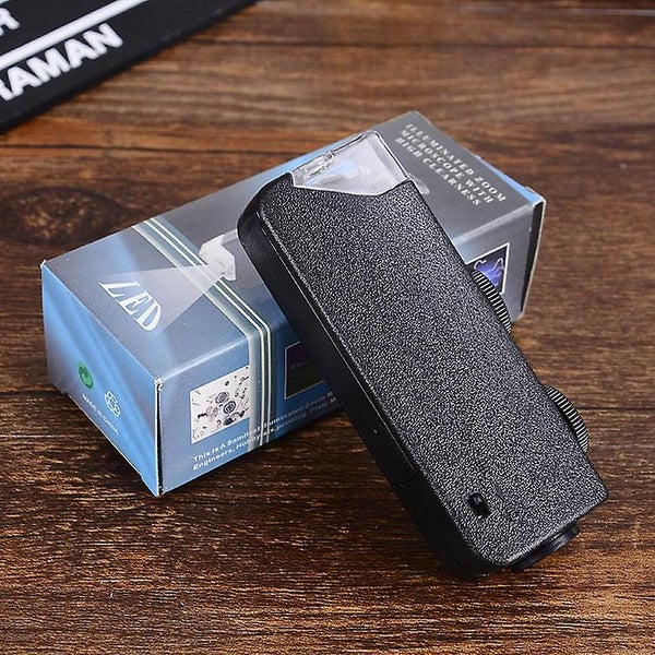 Pocket Microscope 60-100x Zoom Portable Zoom Led Lighted Magnifier Mini Optica Carousel 5
