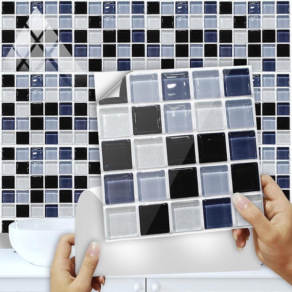 20pcs Tile Stickers Self-adhesive On Tile Peel Stick Wallpaper Heat Resistant Carousel 1