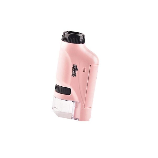 Pink Pocket Microscope Mini Handheld Microscope With Led Light Portable High D Carousel 1