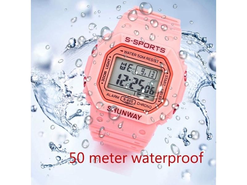 UTHAI C08 Boys Girls Student Electronic Watch Waterproof Square Watch Carousel 2