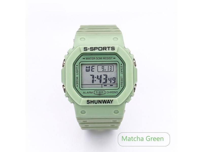 UTHAI C08 Boys Girls Student Electronic Watch Waterproof Square Watch Carousel 1