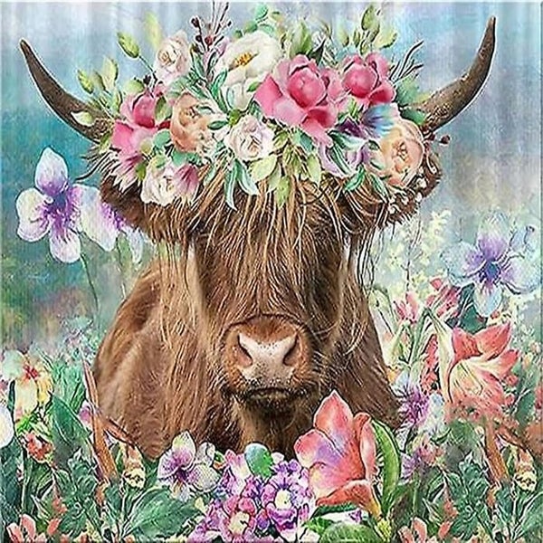 Adult Wreath Calf Diamond Painting 30 * 40cm Children's Diamond Art Set B Carousel 1