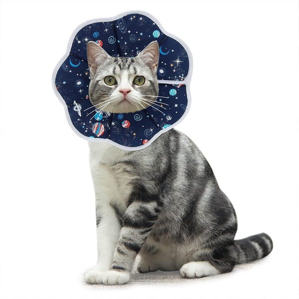 Cat Collars Anti-bite Adjustable Protection Comfy Cone Recovery Collar For Cat Carousel 1