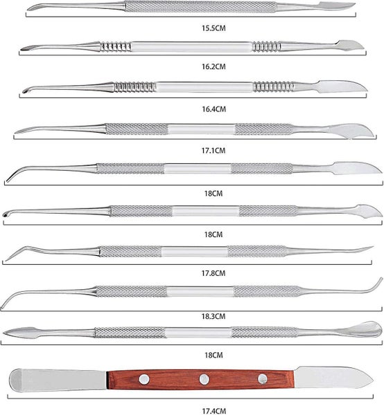 10pcs Stainless Steel Double Ended Wax Sculpting Tools For Sculpting Wax Clay Carousel 2
