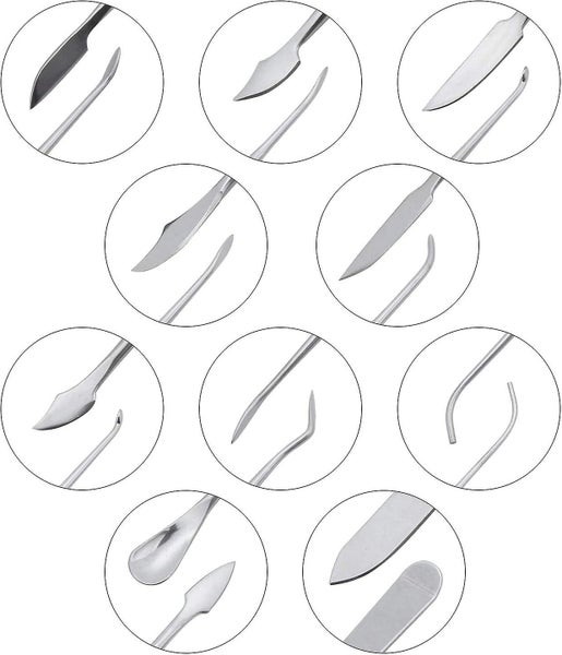 10pcs Stainless Steel Double Ended Wax Sculpting Tools For Sculpting Wax Clay Carousel 3