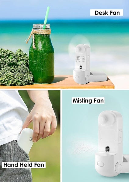 Handheld Fan 3 In 1 Portable Misting Fan Mini Hand Fan Usb Portable Fans Wi Carousel 5
