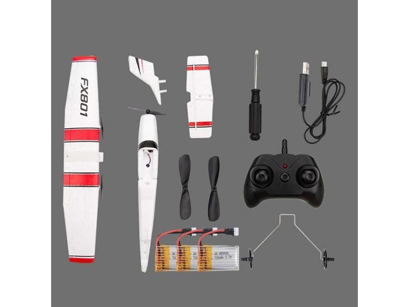 FX801 RC Plane 182 2.4GHz 2CH RC Airplane Durable 20 Minutes Flying Time Carousel 1