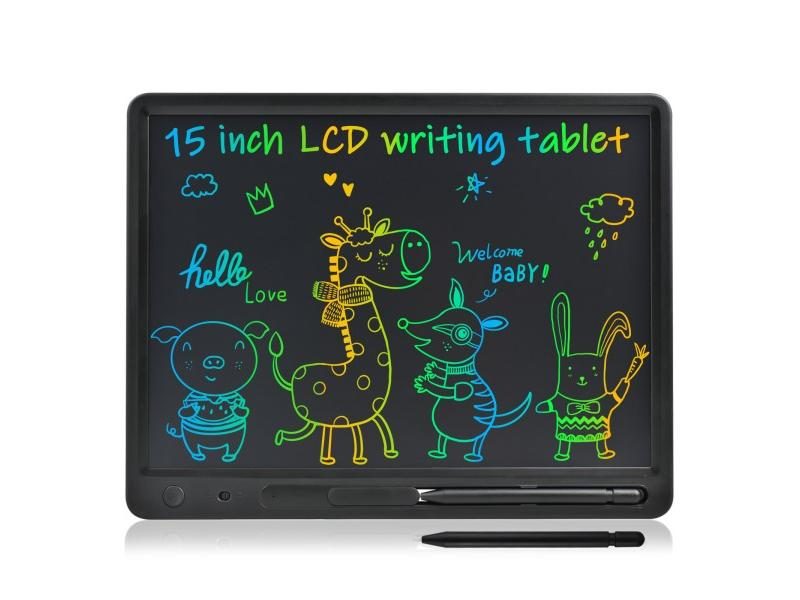 15 Inch Colorful Doodle Board Electronic LCD Writing Tool For Kids Adult Carousel 1