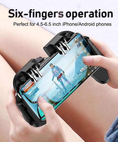 4 Trigger Mobile Game Controller With Cooling Fan For Pubg/call Of Duty/fortni Carousel 2