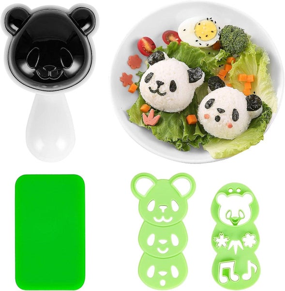 Onigiri Molds 4 Onigiri Molds Sushi Mold Set Onigiri Molds Panda Onigiri M Carousel 1