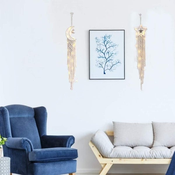 2 Pcs Dream Catcher Dreamcatcher Stars And Moon Dream Catcher Dream Catc Carousel 5