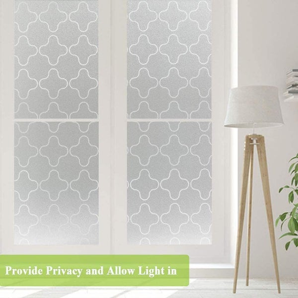 Geometry Plus Frosted Privacy Window Film 45*200cm: Opaque Window Film Uv R Carousel 2