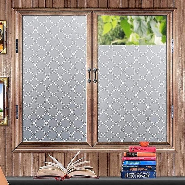 Geometry Plus Frosted Privacy Window Film 45*200cm: Opaque Window Film Uv R Carousel 5