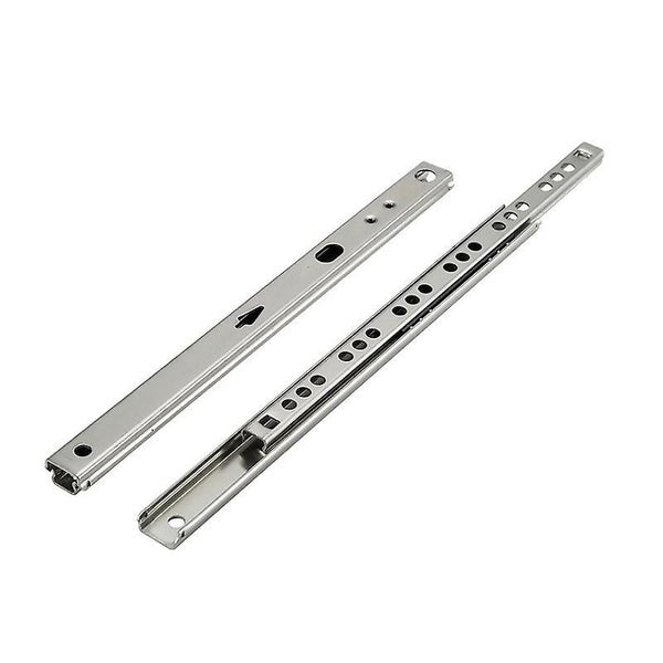 Ball Bearing Drawer Slide Rail 1 Pair Heavy Ball Steel Two Section Micro Ball Carousel 1