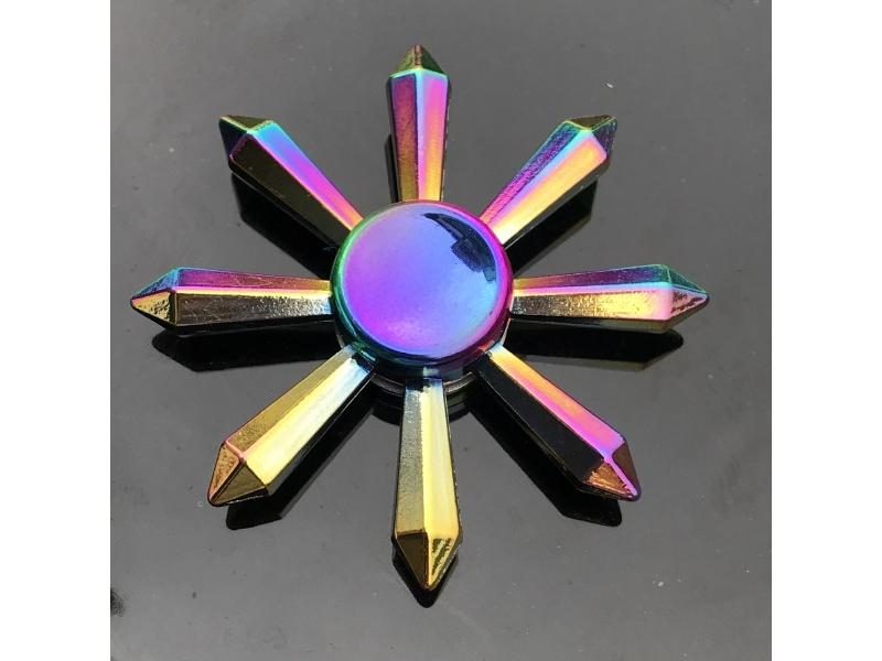 Finger Spinner Office Anxiety Relief Stress Gyro Flower / Tower / Spider Metal Carousel 1
