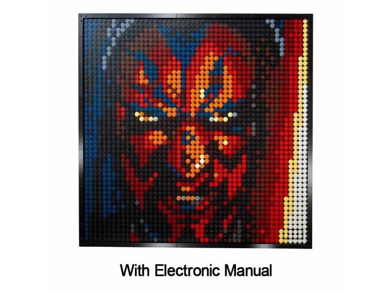 31200 Star Movie Figure Pixel Art Painting Building Blocks Bricks Set Wall Carousel 1