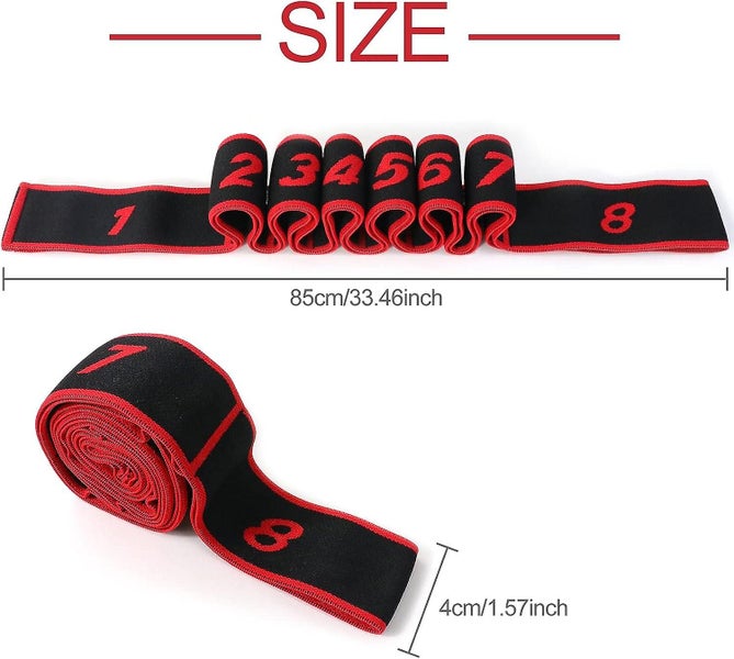 Resistance Band 8 Loops Adjustable Fitness Elastic Band Latin Exercise Bands Carousel 2