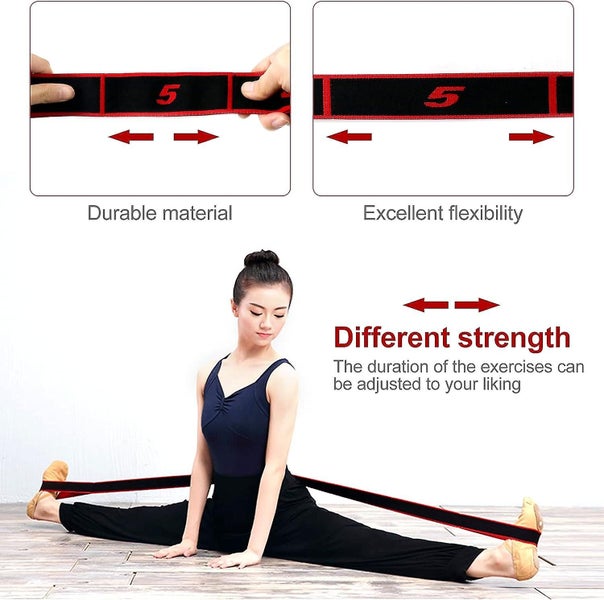 Resistance Band 8 Loops Adjustable Fitness Elastic Band Latin Exercise Bands Carousel 5