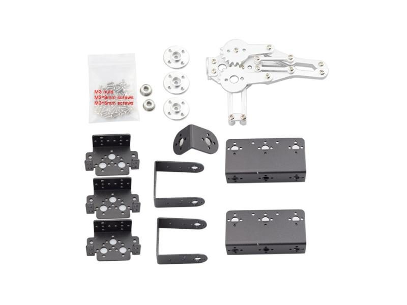 Aluminum Alloy Arduino 4 Dof Robot Arm With Claw Gripper Manipulator Servo Carousel 1