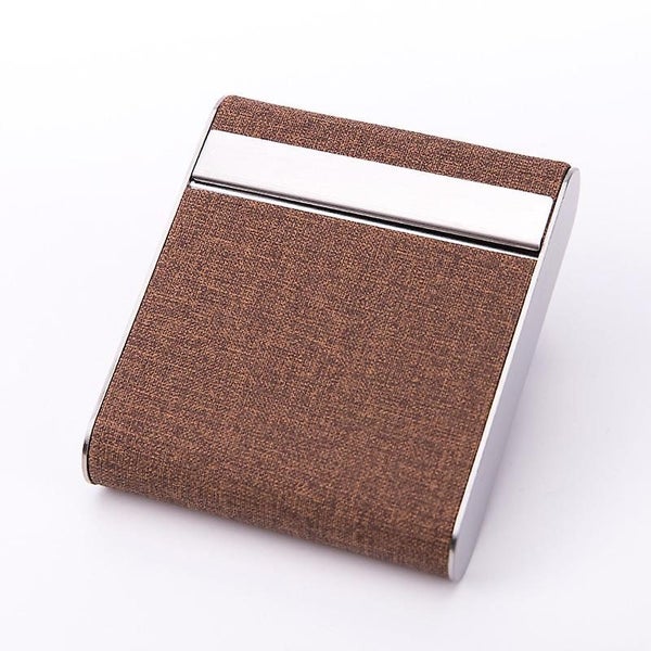 Cigarette Case Stainless Steel Curved Design Pocket Carry King Size Sturdy 20 Carousel 1