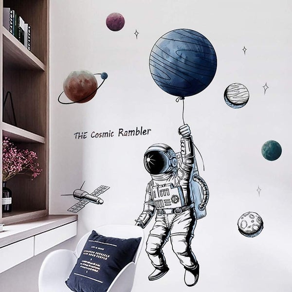 3d Astronaut Wall Sticker As Wall Decoration For Bedroom Living Room Kids Room Carousel 2