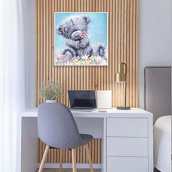 Diy 5d Diamond Art Painting Set -30x30cm Cartoon Bear Crafts With Digital Ima Carousel 2