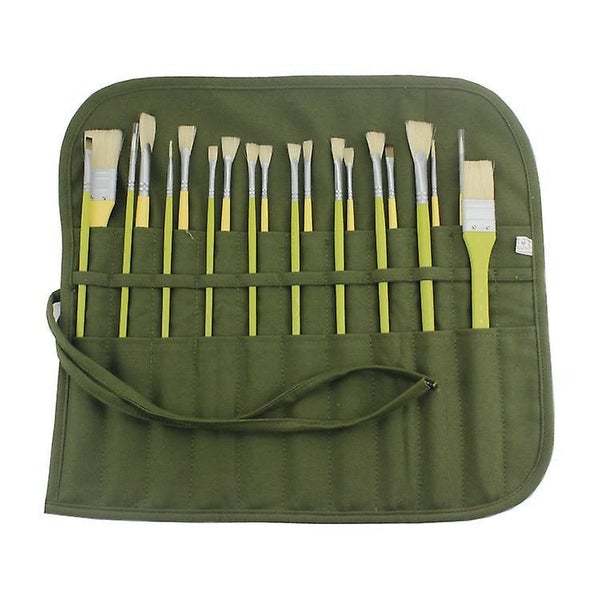 2 Pack Canvas Paint Brush Bag 22 Holes Canvas Paint Brushes Bag Cases Brush P Carousel 1