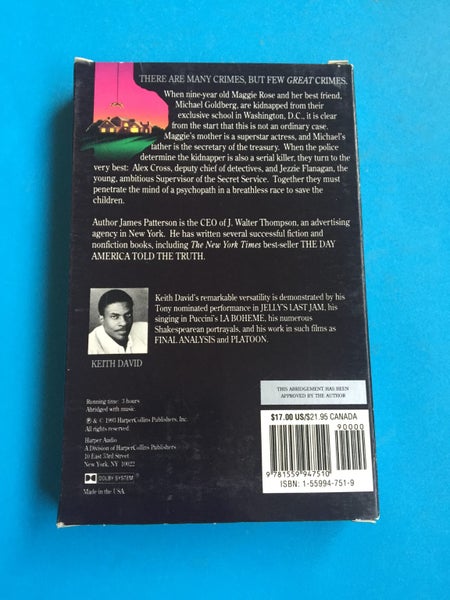 James Patterson: Along Came A Spider (AudioBook Cassette) Carousel 2
