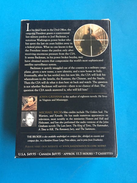 John Grisham: The Broker (AudioBook Cassette) Carousel 2